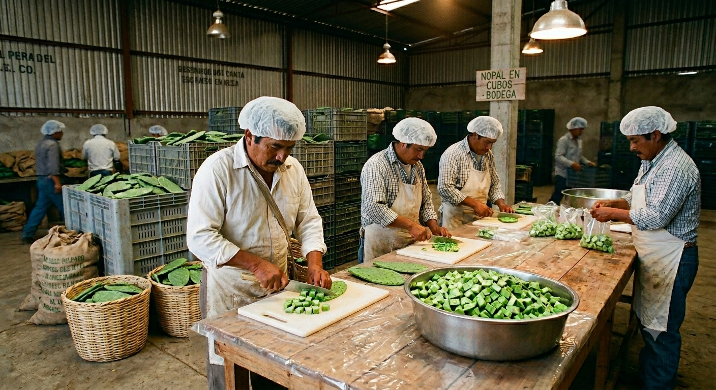 Proceso de calidad en planta de nopal